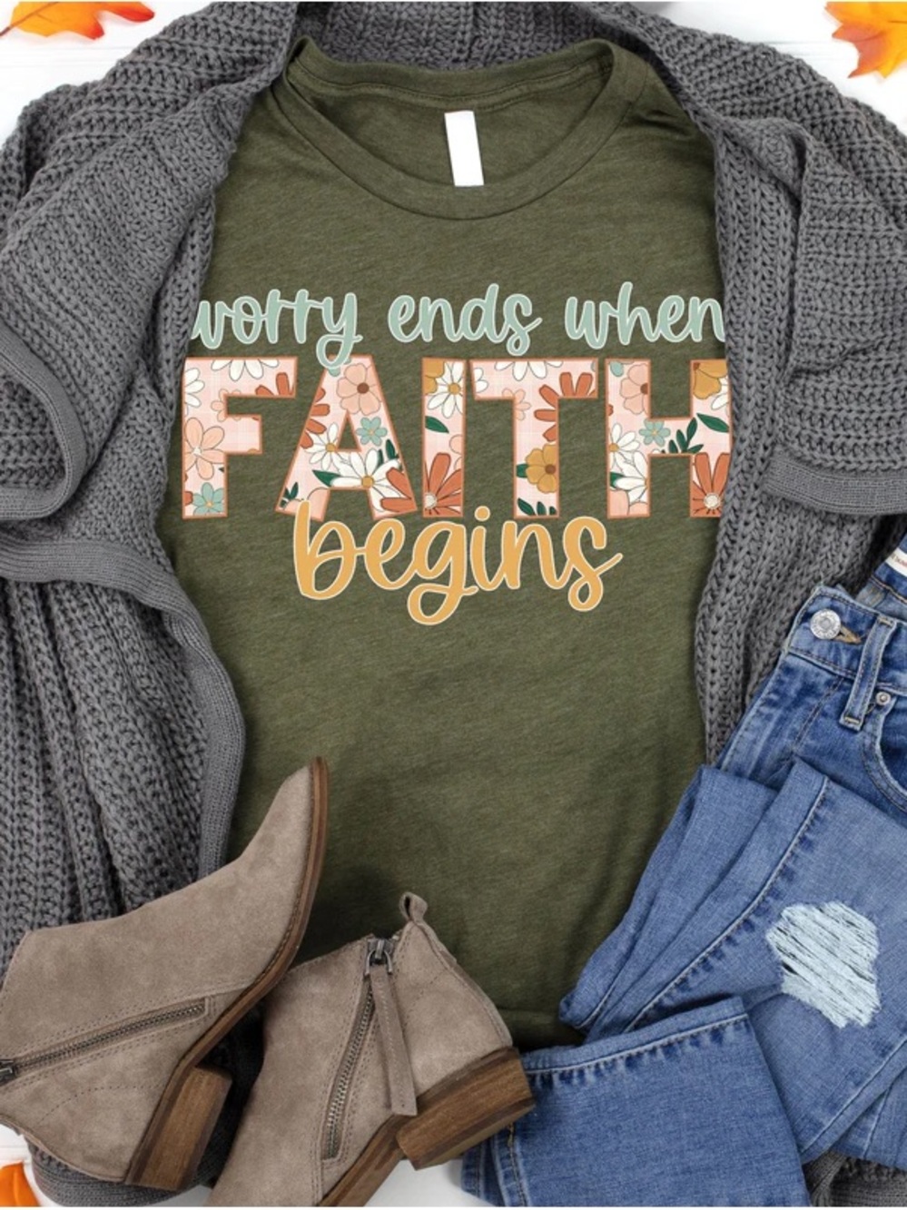 New worry ends when faith begins tee S